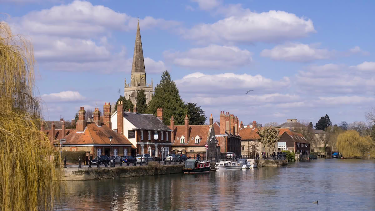 Riverside view of Abingdon, Oxfordshire, where Enhance manages estates and property